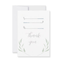 ゴルフバースデーパーティーサンキューカード