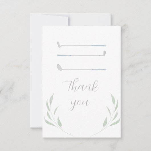 ゴルフバースデーパーティーサンキューカード サンキューカード (正面)