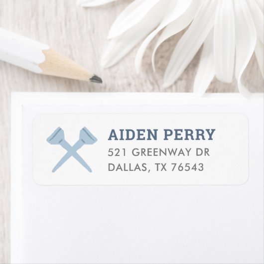 ゴルフバースデーパーティー差出人住所 ラベル (インサイチュ)