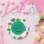 ゴルフバースデーパーティー紙プレート ペーパープレート (パーティー)