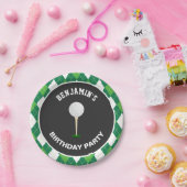 ゴルフバースデーパーティー ペーパープレート (パーティー)