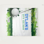 ゴルフバースデーパーティーPhoto-Op Kids Backdrop タペストリー (正面(横))