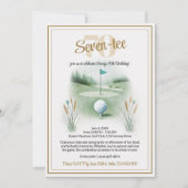 ゴルフバースデーパーティ招待状70位 招待状 (正面)