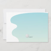 ゴルフバースデーパーティ招待状 招待状 (裏面)