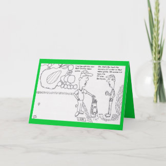 ゴルフバースデー・カード カード