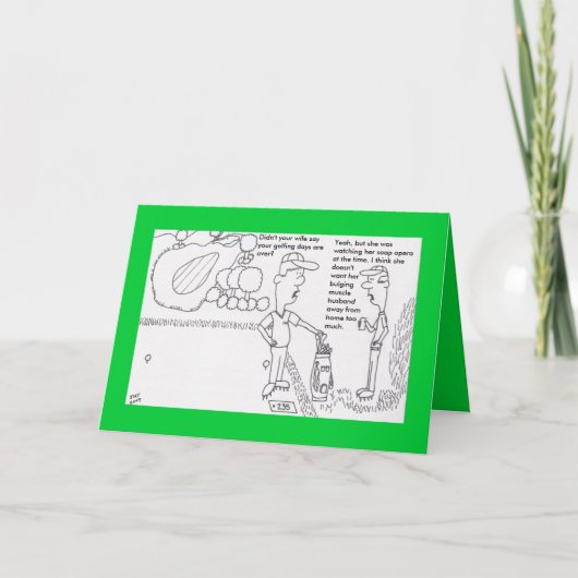 ゴルフバースデー・カード カード (正面)