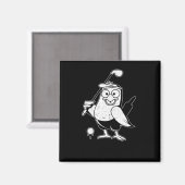 ゴルフバーディおもしろいバード動物ユーモアゴルフ マグネット (正面/裏面)