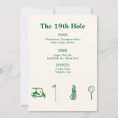 ゴルフバー 招待状 (正面)