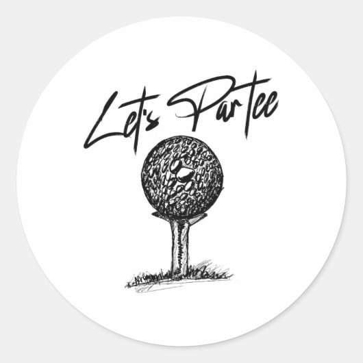 ゴルフパおもしろいン ラウンドシール (正面)