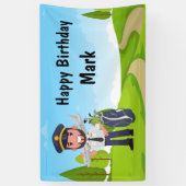 ゴルフパイロットバースデーパーティー 横断幕 (縦)