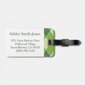 ゴルフパターアーガイルンティー&ゴルフボールラゲージタグ ラゲッジタグ (裏面横)