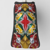 ゴルフパターカバーとロサンゼルスカラーデザイン ゴルフヘッドカバー (回転90)