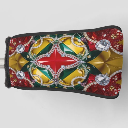 ゴルフパターカバーとロサンゼルスカラーデザイン ゴルフヘッドカバー (正面)