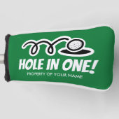 ゴルフパターパーソナライズされたカバーの1つに穴 ゴルフヘッドカバー (正面)