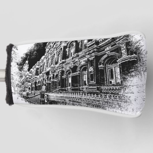 ゴルフパターヘッドカバー ゴルフヘッドカバー (正面)