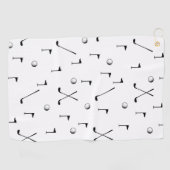 ゴルフパターミニマルンボール旗クラブゴルファーのギフト ゴルフタオル (横)