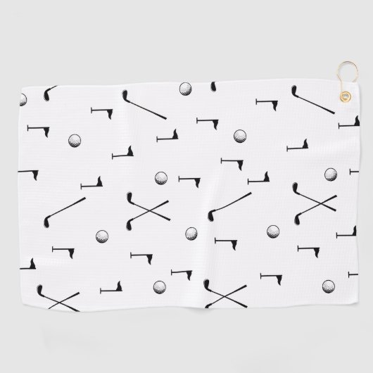 ゴルフパターミニマルンボール旗クラブゴルファーのギフト ゴルフタオル (横)