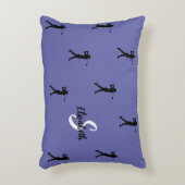 ゴルフパターモノグラムのンゴルフスポーツペリウィンクル アクセントクッション (正面(垂直))