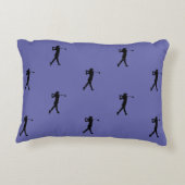 ゴルフパターモノグラムのンゴルフスポーツペリウィンクル アクセントクッション (裏面)