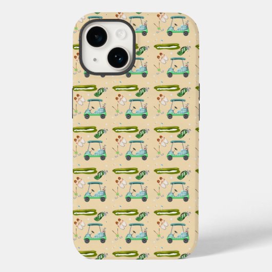 ゴルフパターンの一日 Case-Mate iPhoneケース (裏面)