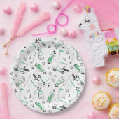 ゴルフパターン紙プレート ペーパープレート (パーティー)