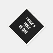 ゴルフパパとスポーツを一つおもしろいに穴を開けた スタンダードカクテルナプキン (角)