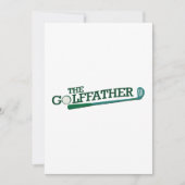ゴルフパパのおもしろいな父の日のギフト カード (正面)