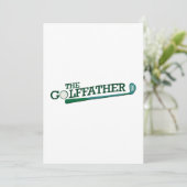 ゴルフパパのおもしろいな父の日のギフト カード (スタンド正面)