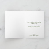 ゴルフパパのためのパーティー Tee 面白い父の日 サンキューカード (内部)