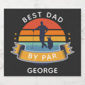 ゴルフパパファーザーズデイアウトドアスポーツガグ リキュールボトルラベル (シングルラベル)