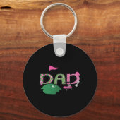 ゴルフパパホールインワンゴルフ1回目の誕生日パーティー キーホルダー (正面)