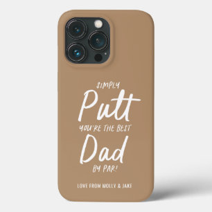 ゴルフパパモダンベージュタイポグラフィシおもしろいック iPhone 13 PROケース