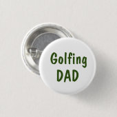 ゴルフパパ文字オンホワイト 缶バッジ (正面&裏面)