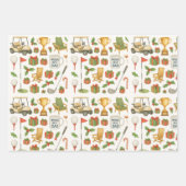 ゴルフパパ父のためにテーマのゴルフクリスマス ラッピングペーパーシート (正面)