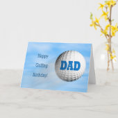 ゴルフパパ誕生日カード カード (黄色い花)