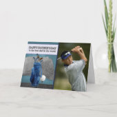 ゴルフパパ |ゴルファー写真父の日 カード (正面)