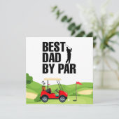 ゴルフパパ 最高のパパ バーでダディ 父の日 カード (スタンド正面)