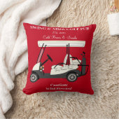 ゴルフパブゴルフカートビール&スナックスワイルドストーリー クッション (ブランケット)