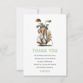 ゴルフパルティーアダルト誕生日 サンキューカード (正面)