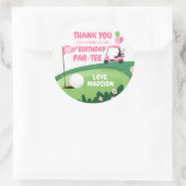 ゴルフパルティーカップケーキトッパーボーイ誕生日 ラウンドシール (バッグ)