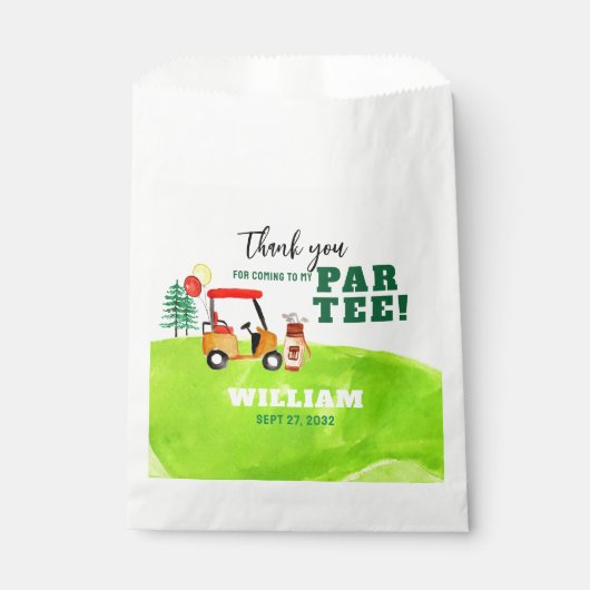 ゴルフパルティースイングバイボーイズ子供の誕生日有難 フェイバーバッグ (正面)