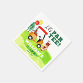 ゴルフパルティースイングバイボーイ子供の誕生日 スタンダードカクテルナプキン (角)