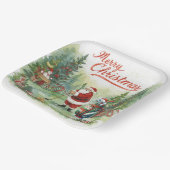 ゴルフパルティーパーティーサンタクロースおもしろいクリスマス ペーパープレート (傾斜あり)