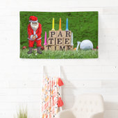 ゴルフパルティーパーティーサンタクロースクリスマススクワッド 横断幕 (インサイチュ)