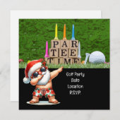 ゴルフパルティーパーティーサンタクロース7月 セーブザデート (正面/裏面)