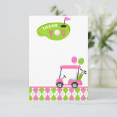 ゴルフパルティーホールインワン誕生日サンキューカード 出欠カード (スタンド正面)