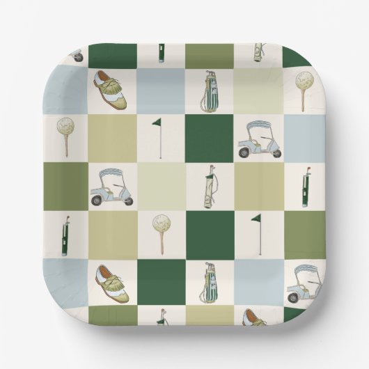 ゴルフパルティー ペーパープレート (正面)