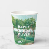 ゴルフパルティー |誕生日紙カップ 紙コップ (正面)