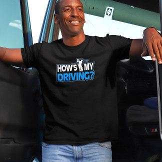 ゴルフパンシャツ – 私の運転は？ Tシャツ