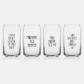 ゴルフパンスガラス缶セット ガラス缶 (正面)